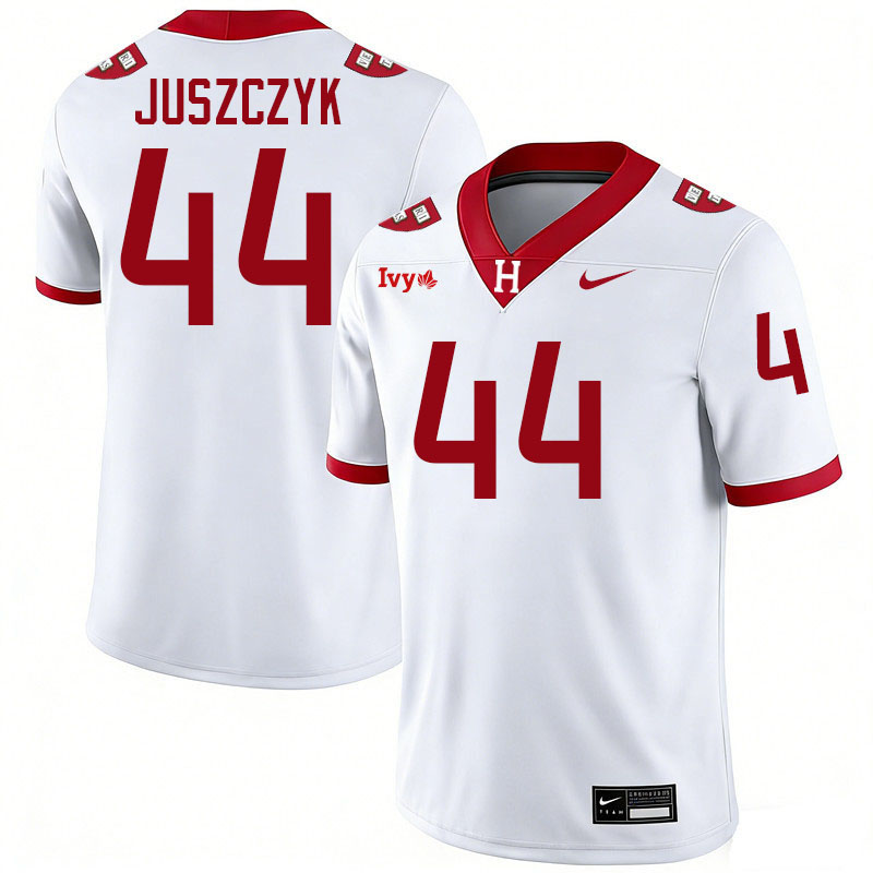 Harvard Crimson #44 Kyle Juszczyk College Football Jerseys,Uniforms Stitched-White
